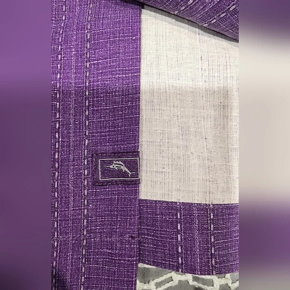 Tommy Bahama Bali Border Floral Jacquard Short Sleeve Silk Button Up Size Large - Picture 5 of 8